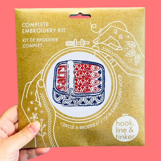 Sardines Embroidery Kit