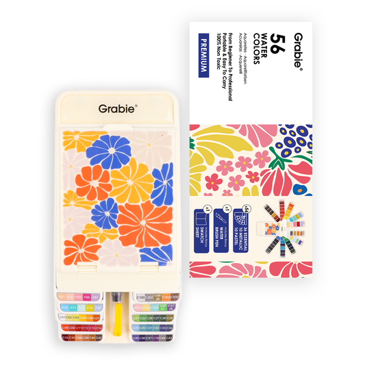 Foldable Watercolor Set (56 colors)