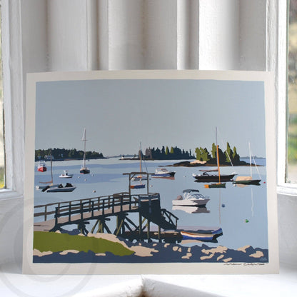 Print | Sailboats in Boothbay Harbor (8x10")