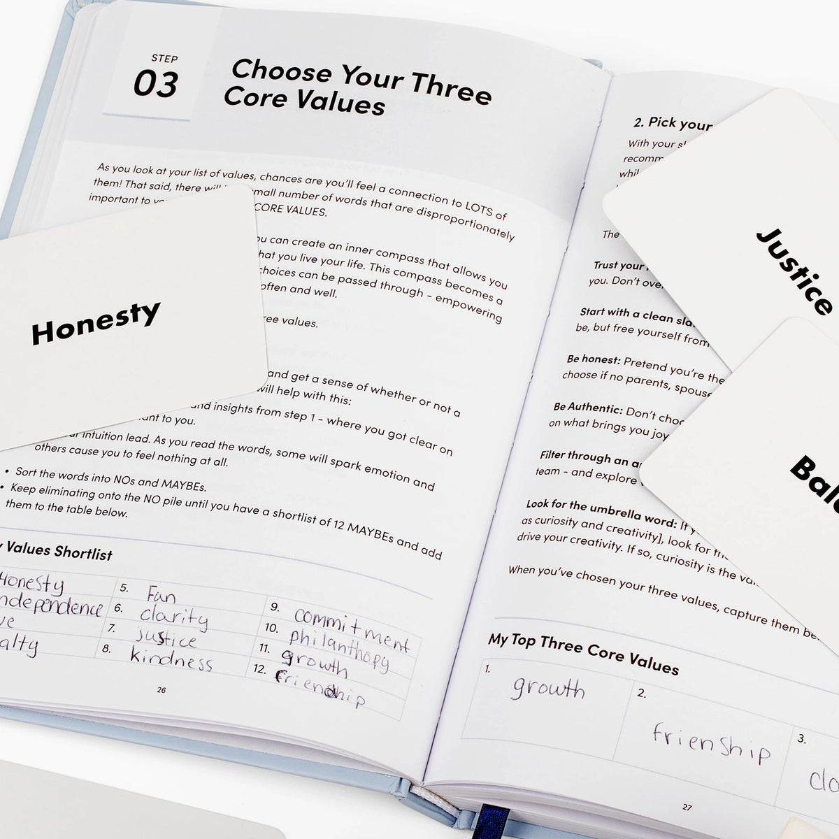 Core Values Journal & Deck