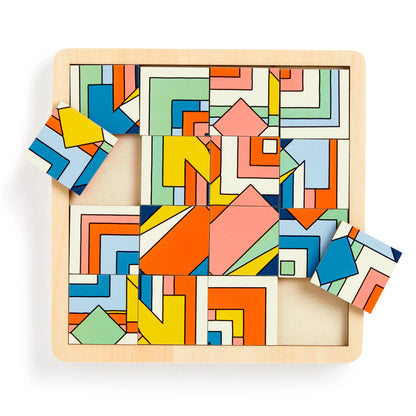 Frank Lloyd Wright 2-in-1 Sliding Wood Puzzle
