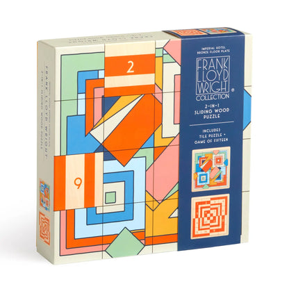 Frank Lloyd Wright 2-in-1 Sliding Wood Puzzle