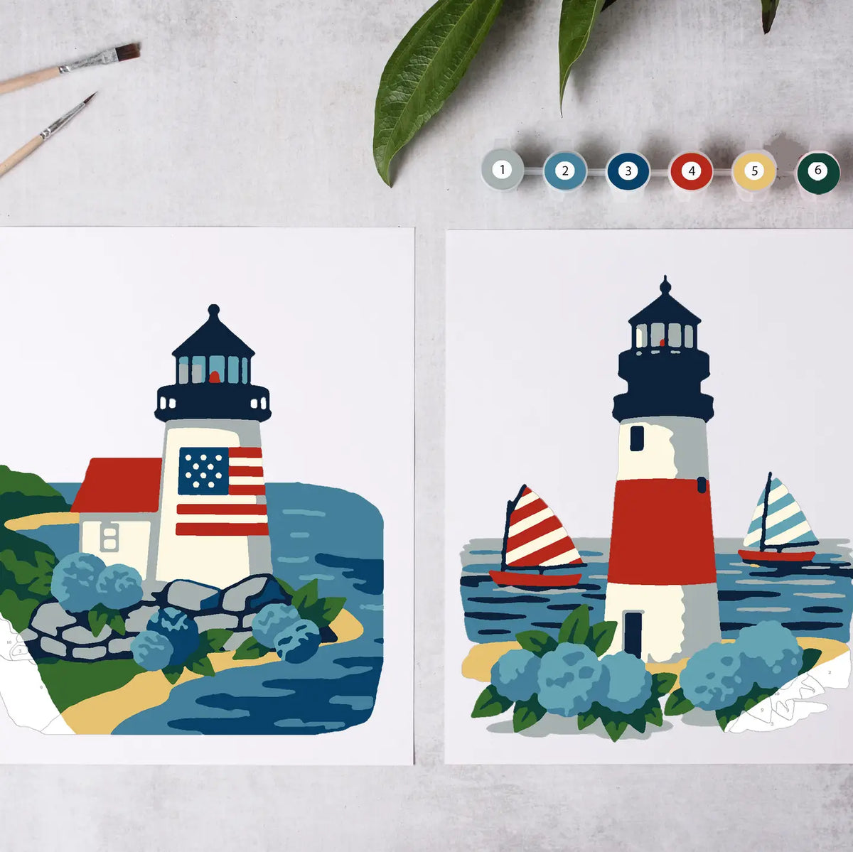 Paint-By-Numbers Kits (Seaside)