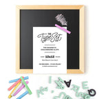Black Magnetic Chalkboard