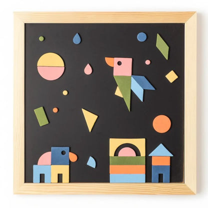 Magnetic Foam Shapes (198 pieces)