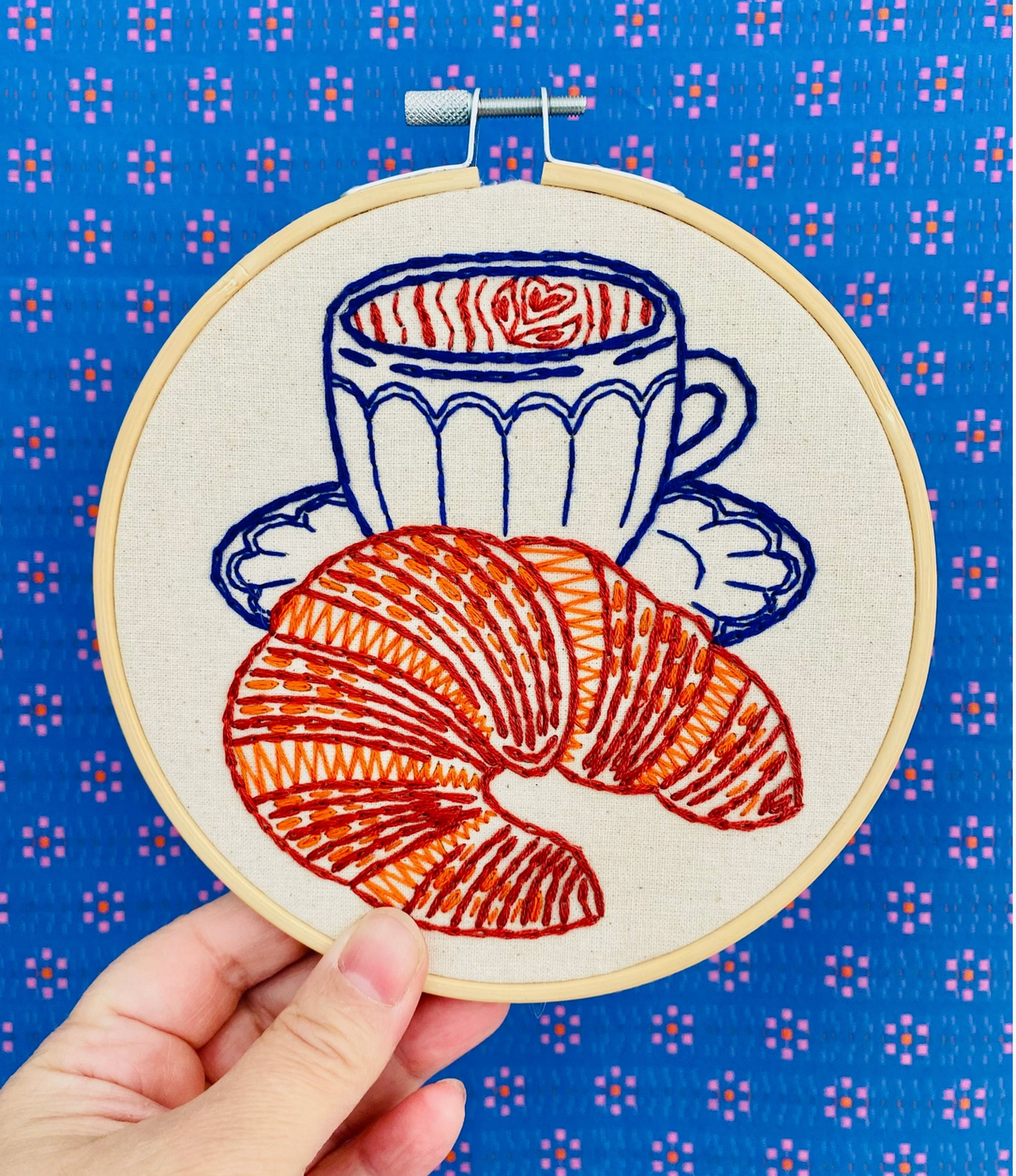 Croissant Embroidery Kit