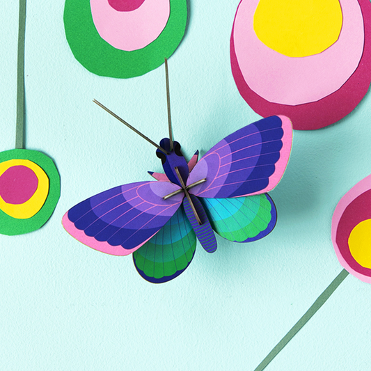 3D Wall Art - Blue Copper Butterfly