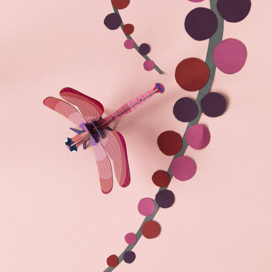 3D Wall Art - Ruby Dragonfly