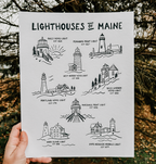 Print | Lighthouses of Maine