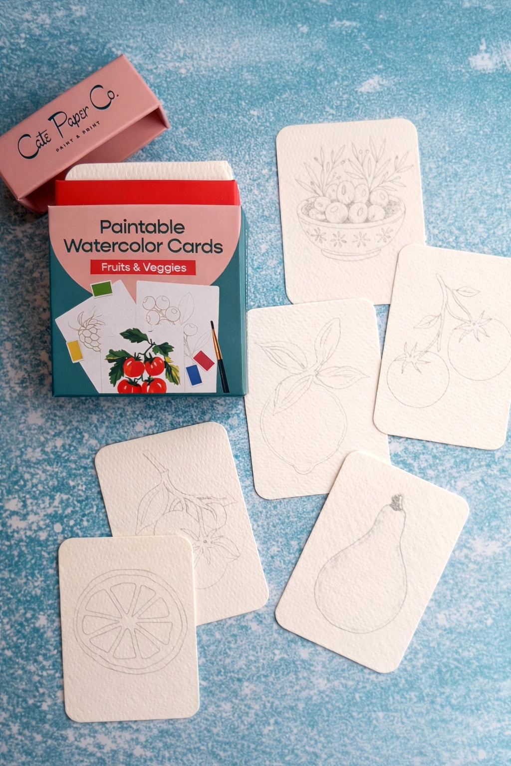 Mini Watercolor Card Decks