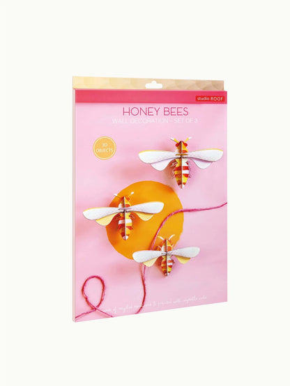 3D Wall Art | Honey bees (set of 3)