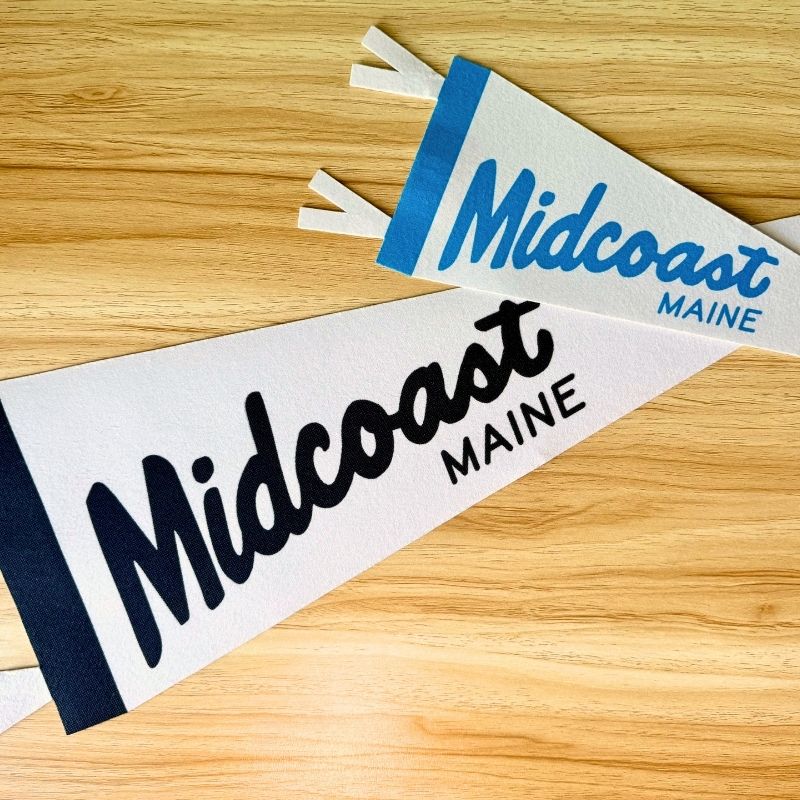 'Midcoast Maine' Felt Pennant