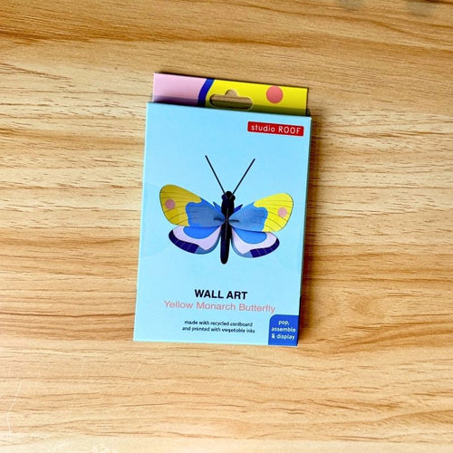3D Wall Art - Yellow Monarch Butterfly